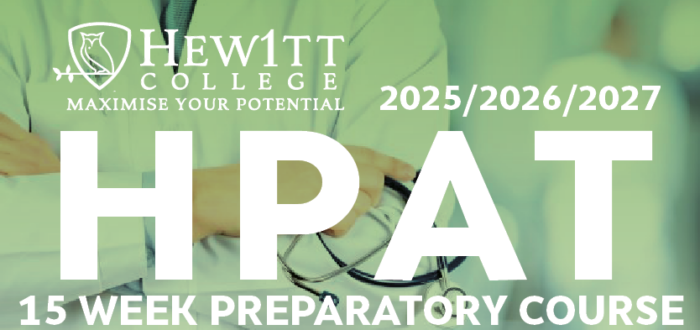 Hewitt College HPAT Courses